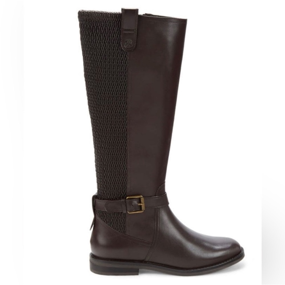 NWT Cole Haan Belted Knee high leather boots.